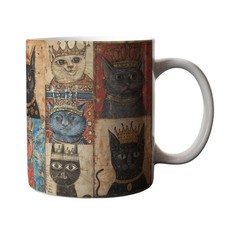 Medieval Cat Mug, Medieval Marginalia, Funny Cat Gift, Gothic Art Mug 325ml
