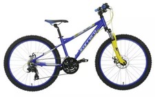 Carrera Blast 24" Hybrid Bike Unisex Kids Road Mountain Bike Blue Yellow Free?