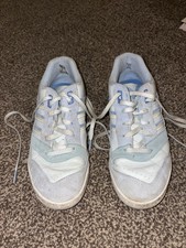 Adidas AR glow blue and yellow suede and leather trainers