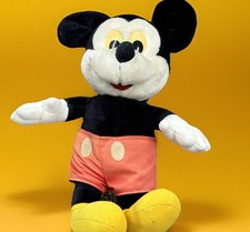 Vintage Mickey Mouse kids plush toy collectable Disney TV soft cuddly retro 90s