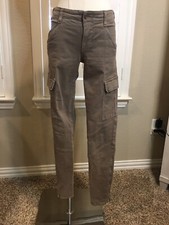 NWOT – WOMEN’S “J BRAND” HOULIHAN SKINNY ANKLE ZIP CARGO PANTS IN TAUPE - SZ 26