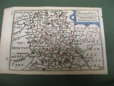 100% ORIGINAL SHROPSHIRE MAP
