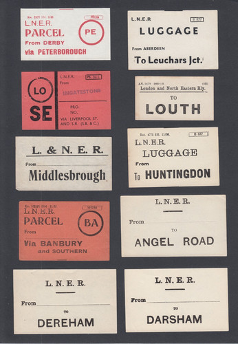 Ten old luggage - ten, label