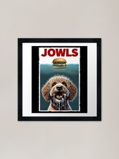 Funny Barbet and Hamburger