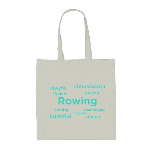 Rowing languages canvas tote - rowing,