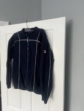 Fila Terrinda track Top in Navy Blue. Size Large