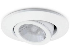 JCC V50 7.5w Tilt IP20 LED Downlight White, Colour Adjustable - JC1002/WH
