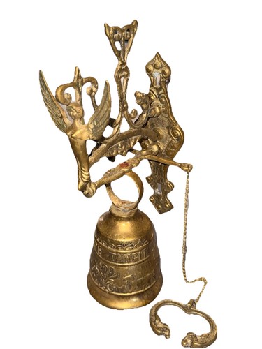Figural brass angel - angel, vocem