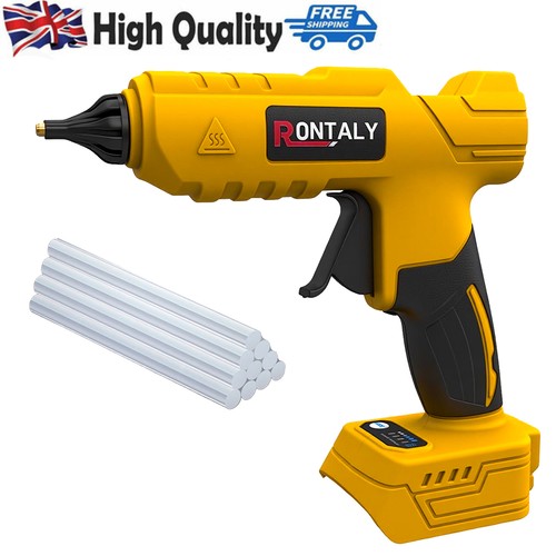 100w cordless hot glue gun - hot,