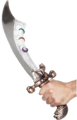 Pirate cutlass with jewels - pirate, 20"