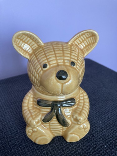 Vintage ceramic bear - bear, pot