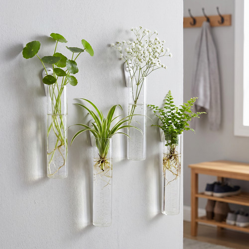 Wall hanging glass vase - glass,