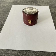 Small Silver Top Ring Box Edinburgh Hallmark 