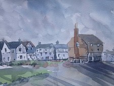 Suffolk Town Watercolour