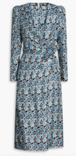 SANDO Wrap Effect Blue floral