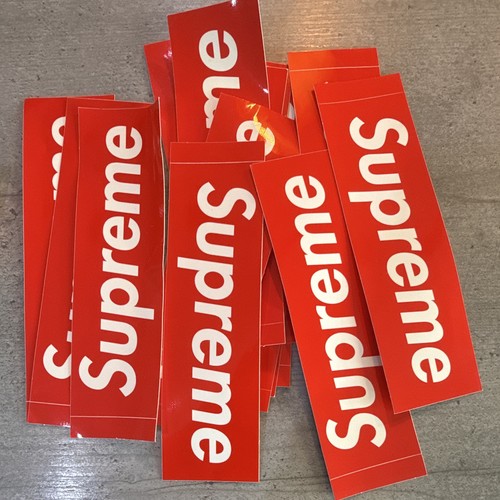 Supreme red box - logo, stickers