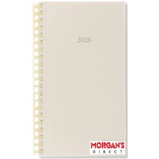 Letts 2026 Perth Week to View Slim Diary Refill Cream Pages Comb Bound