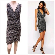 LIPSY Lace Sequin Faux Bodycon