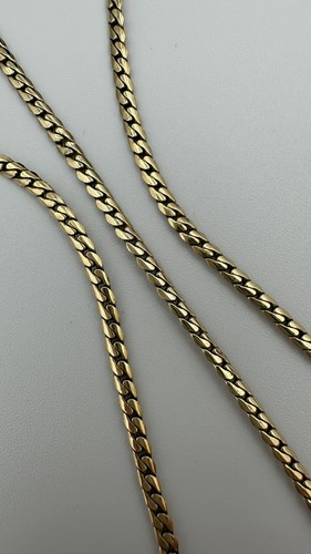 Vintage 9ct gold curb - gold,