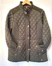 Ladies JOULES Green Quilted Newdale Riding Jacket UK 16 CG M16