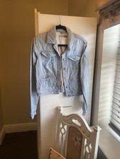 Topshop moto denim jacket - jacket, size