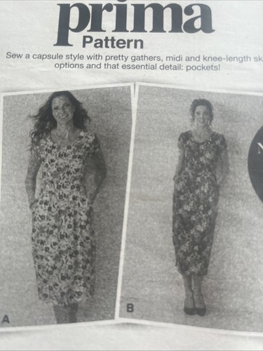 Prima sewing pattern dress - prima,