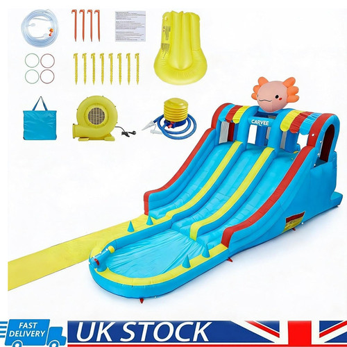 Inflatable water slide - water,