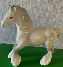 BESWICK HORSE CANTERING SHIRE  MODEL No. 975 DAPPLE GREY GLOSS PERFECT 