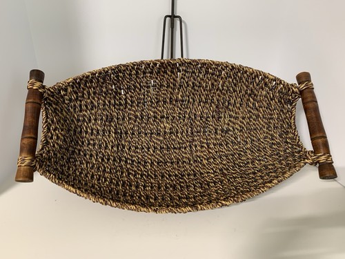 Vintage brown woven x - vintage,