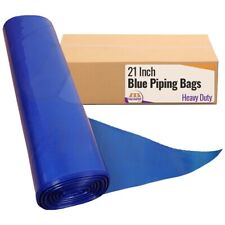 Blue Disposable Icing Piping Bags 21" Large Heavy Duty Mash Savoy Cake Non Stick