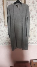 Lipsy Long Grey Open Cardigan