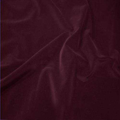 Wine 100 cotton velvet - wine,
