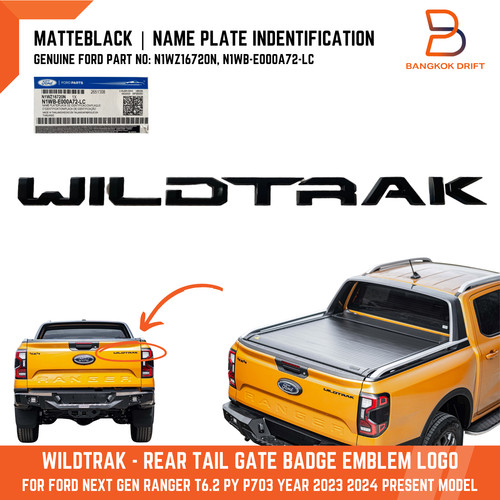Wildtrak name plate - wildtrak, rear