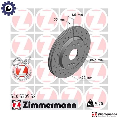 Brake disc 540 5305 - brake, for