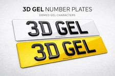 3D GEL NUMBER PLATES PAIR |