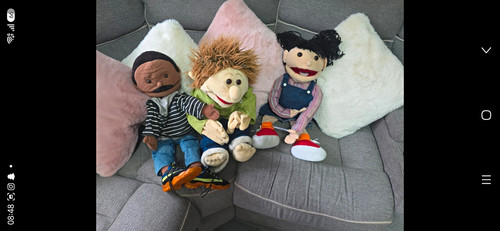 Lot large vintage puppets - of,