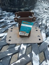 50mm Catnic Qwikpost Fence Post Bolt Down Holders metpost