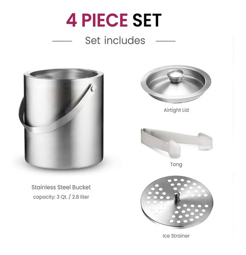 Ice bucket double wall - ice, 2.8l