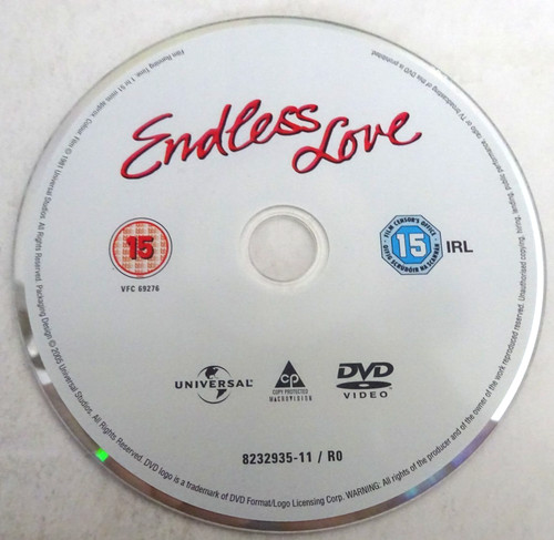 Endless love dvd disc - disc, only