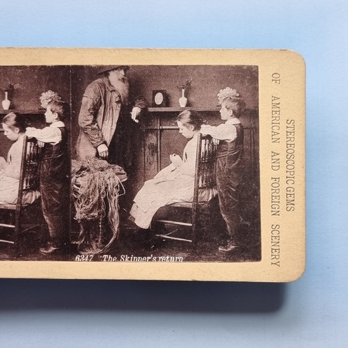 Victorian sailor stereoview - sailor, 3d