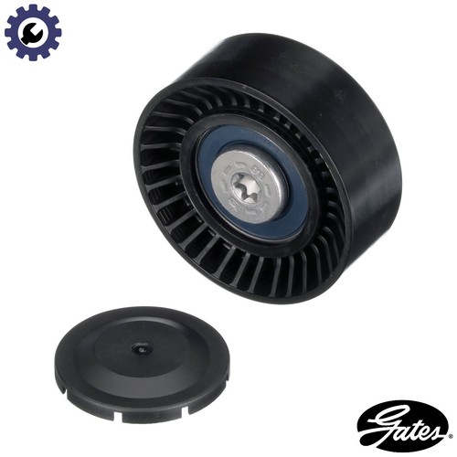 Deflectionguide pulley vribbed - deflectionguide,