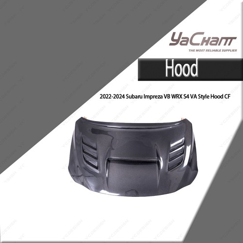 Carbon style front hood - va, for