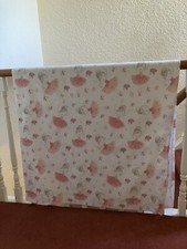 White/ Pink Ballerina Curtains 71 X 64 Inches