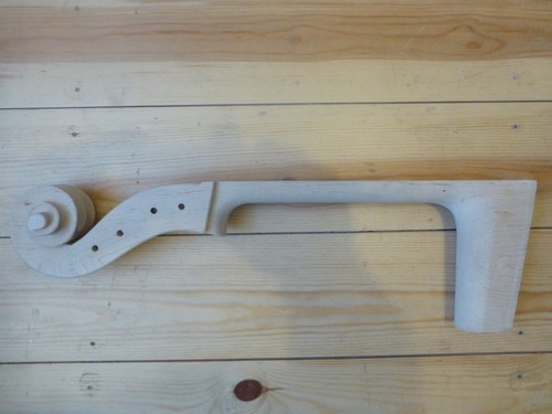 New cello scroll and neck - 1,
