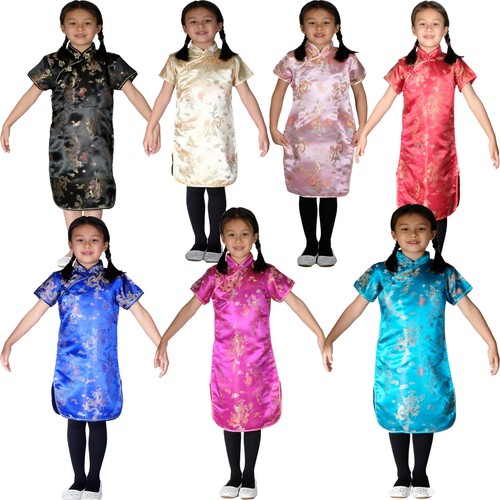 Girls satin dragon chinese - satin,