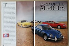 Original CSC 1996 mag article: RENAULT ALPINE A110, A310, A610 & GTA V6 TURBO