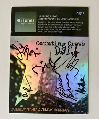 Counting crows band signed - band,