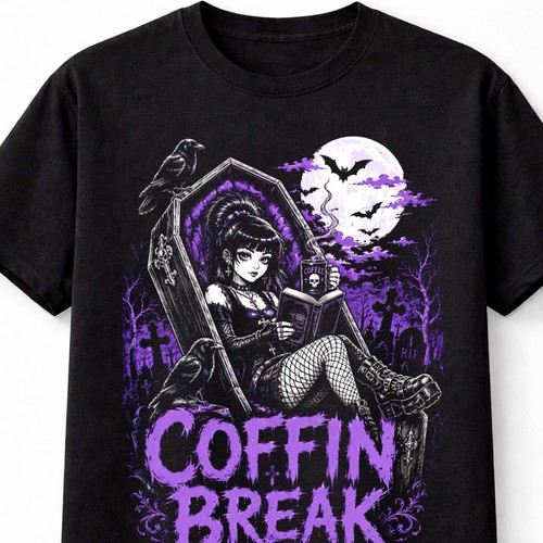 Coffin break goth girl - coffin,