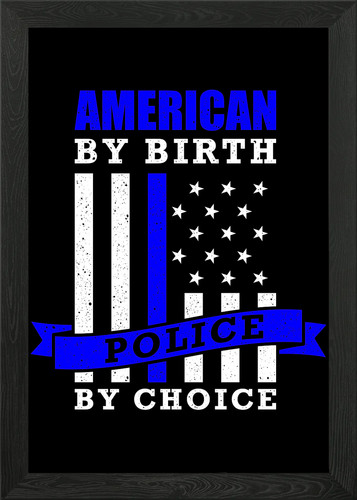 Police officer quotes framed - police,