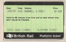 Sandwell & Dudley M01 - APTIS platform ticket - West Midlands B70